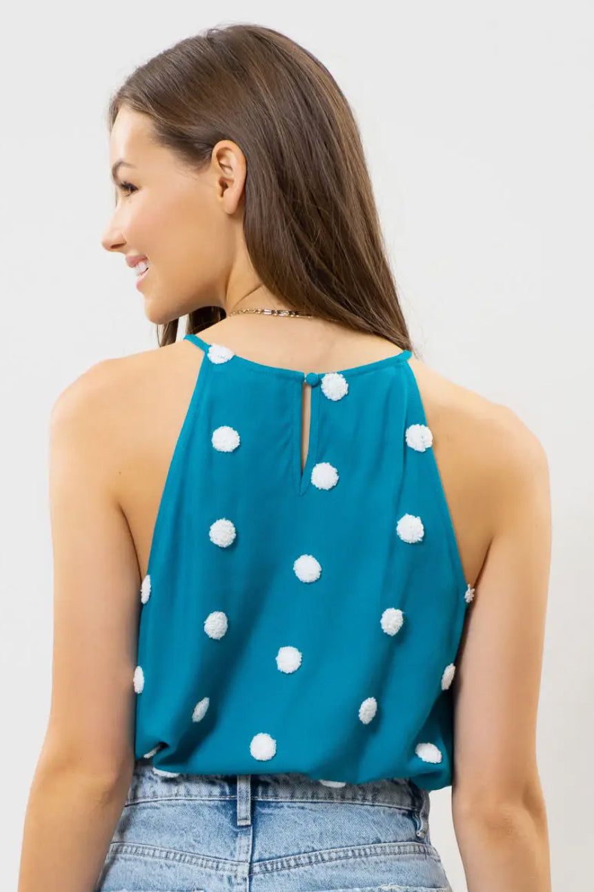 Polka Dot Tank sold by Valencia Boutique product image thumbnail 4