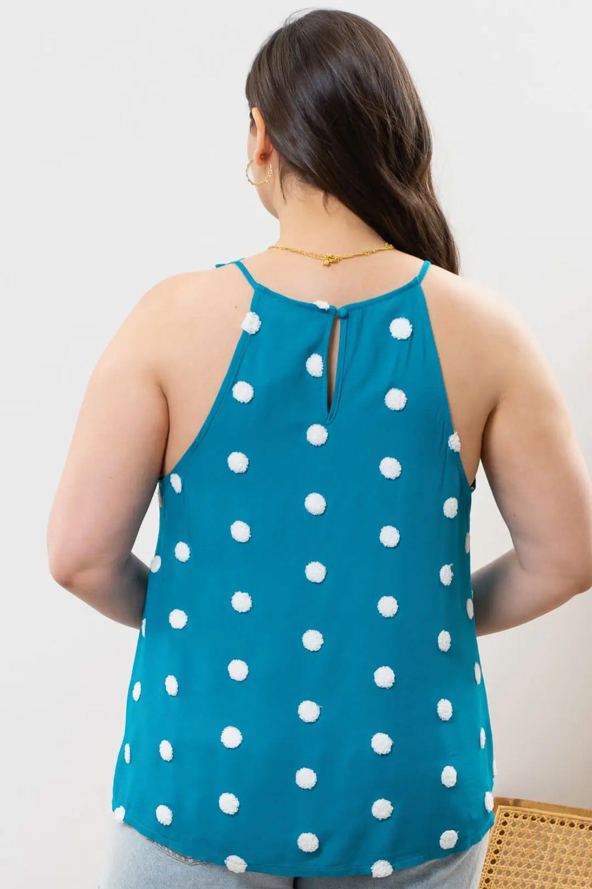 Polka Dot Tank sold by Valencia Boutique product image thumbnail 3