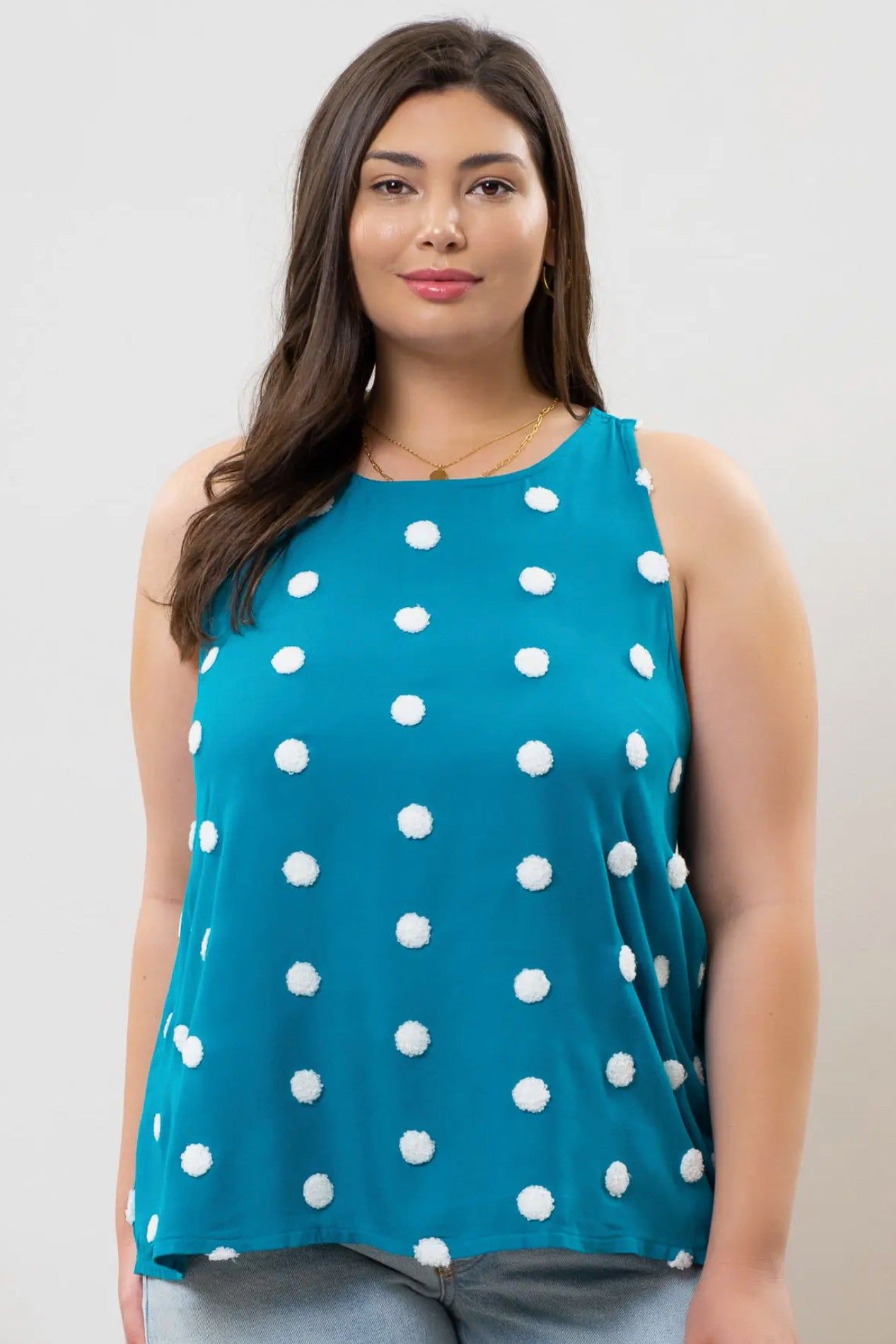 Polka Dot Tank sold by Valencia Boutique product image thumbnail 2
