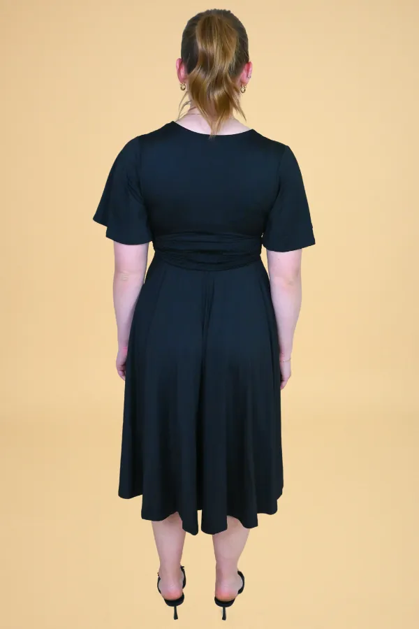 V-Neck Midi Dress sold by Valencia Boutique product image thumbnail 3