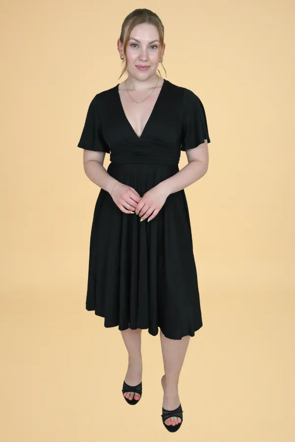 V-Neck Midi Dress sold by Valencia Boutique product image thumbnail 4