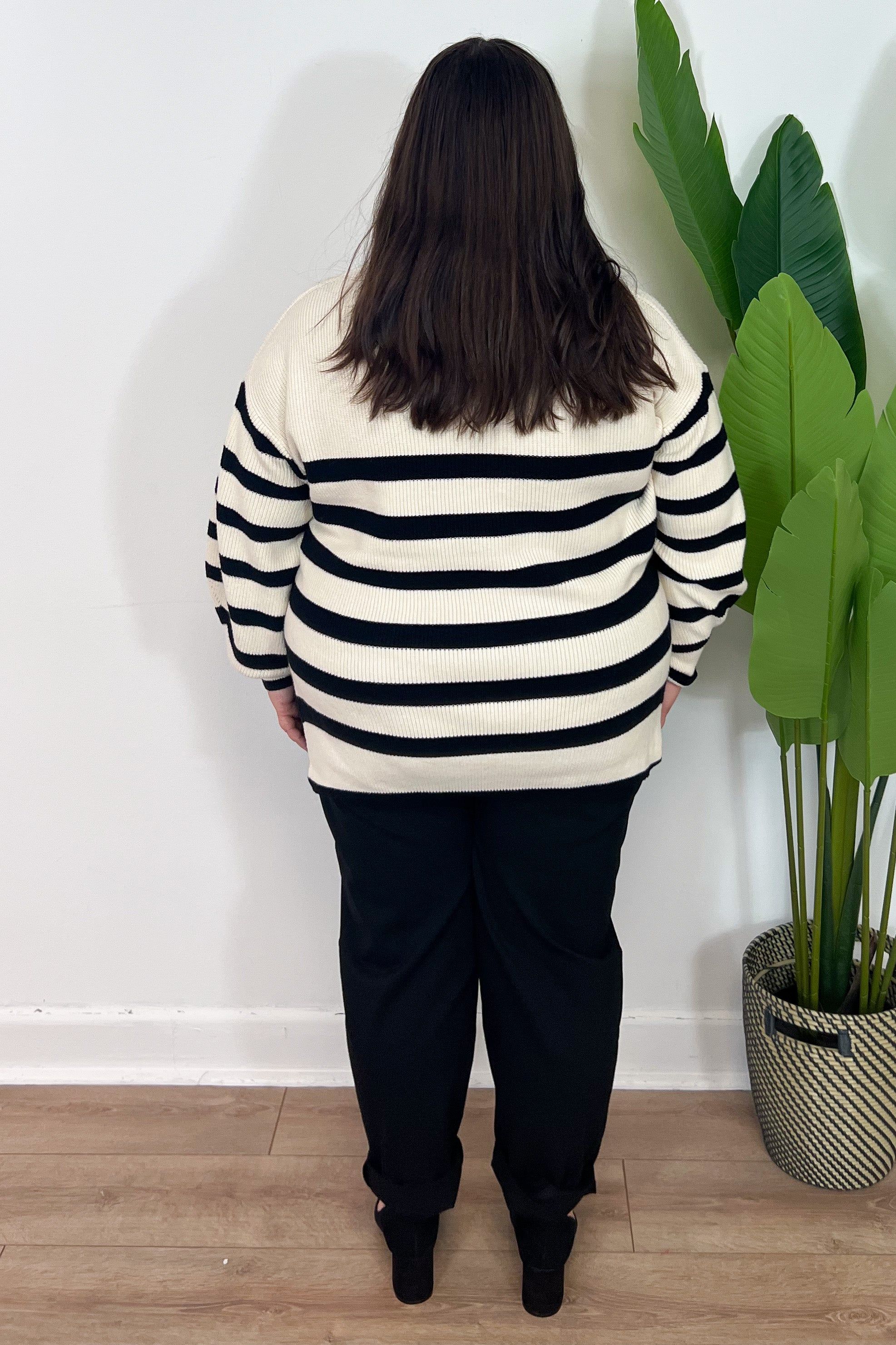 CURVE Striped Sweater sold by Valencia Boutique product image thumbnail 3