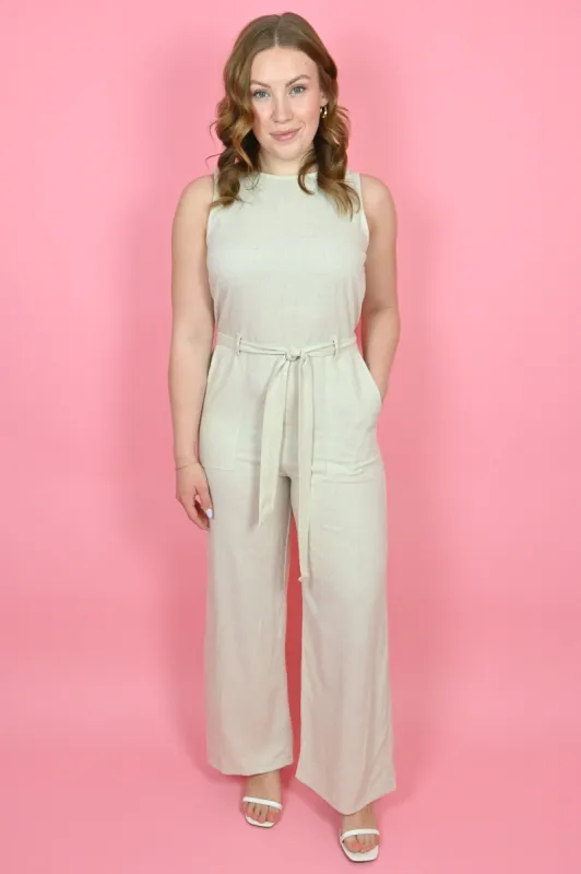 Linen Jumpsuit sold by Valencia Boutique