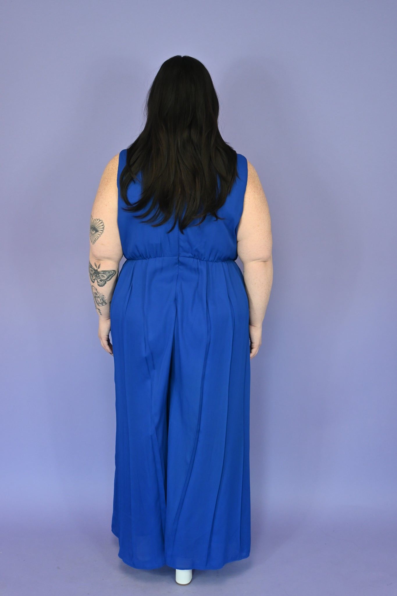 Pleated Wide Leg Jumpsuit (S-3X) sold by Valencia Boutique product image thumbnail 4