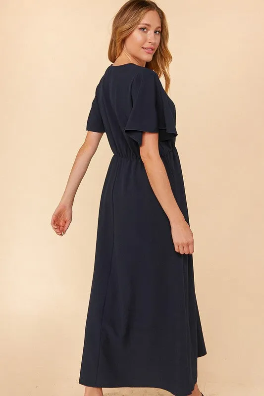 Flutter Sleeve Midi Dress sold by Valencia Boutique product image thumbnail 3