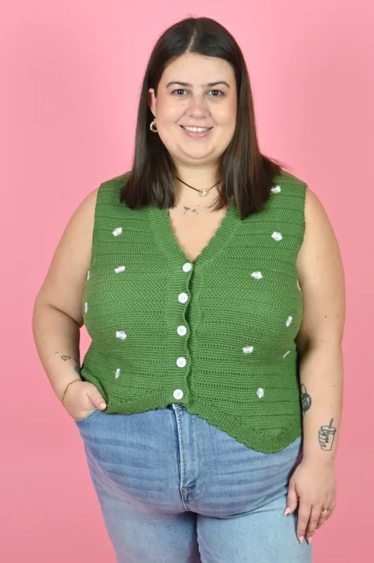 CURVE Daisy Knit Vest sold by Valencia Boutique