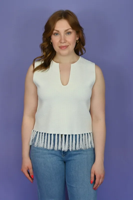 Fringe Knit Top sold by Valencia Boutique