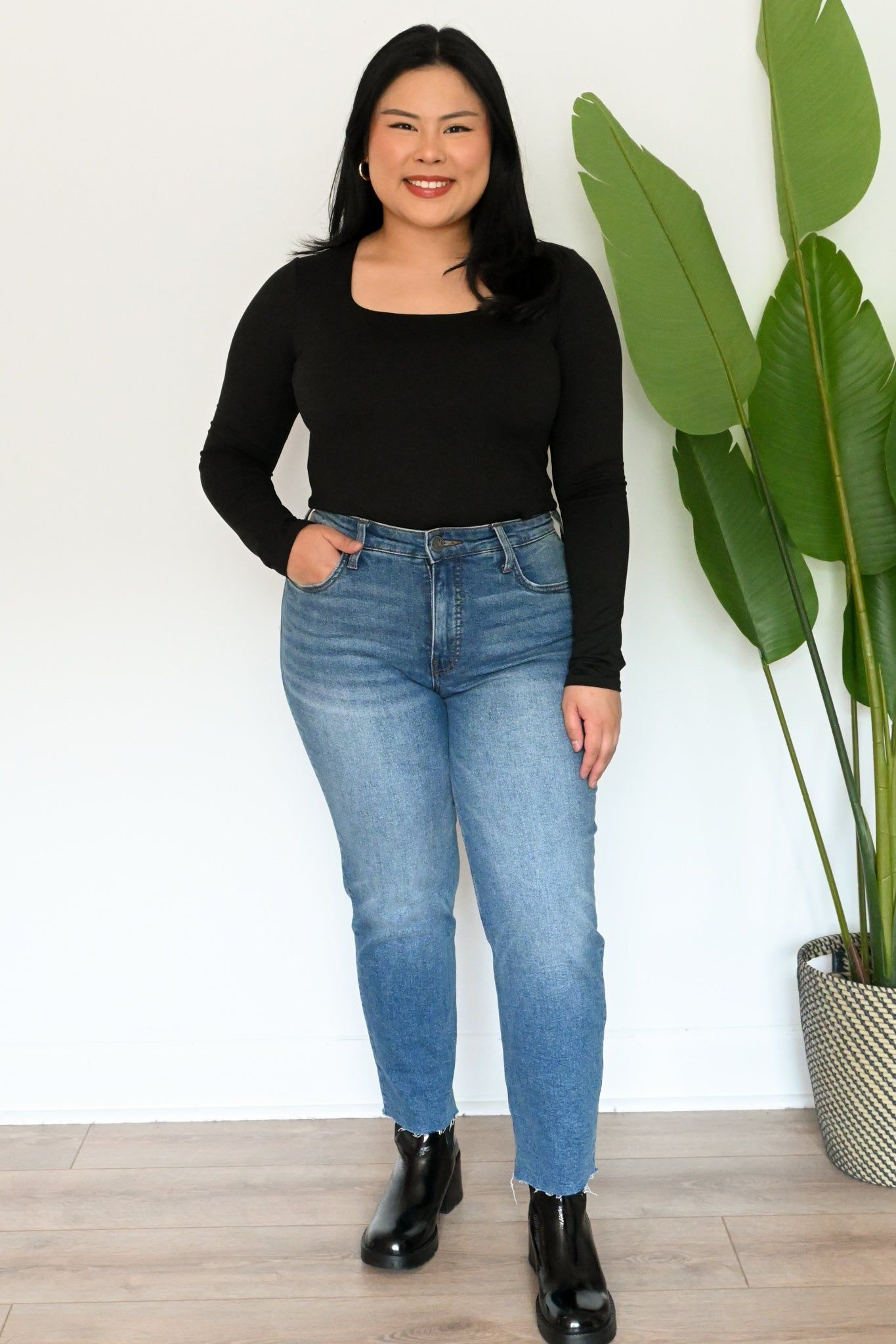 Square Neck Bodysuit sold by Valencia Boutique product image thumbnail 2