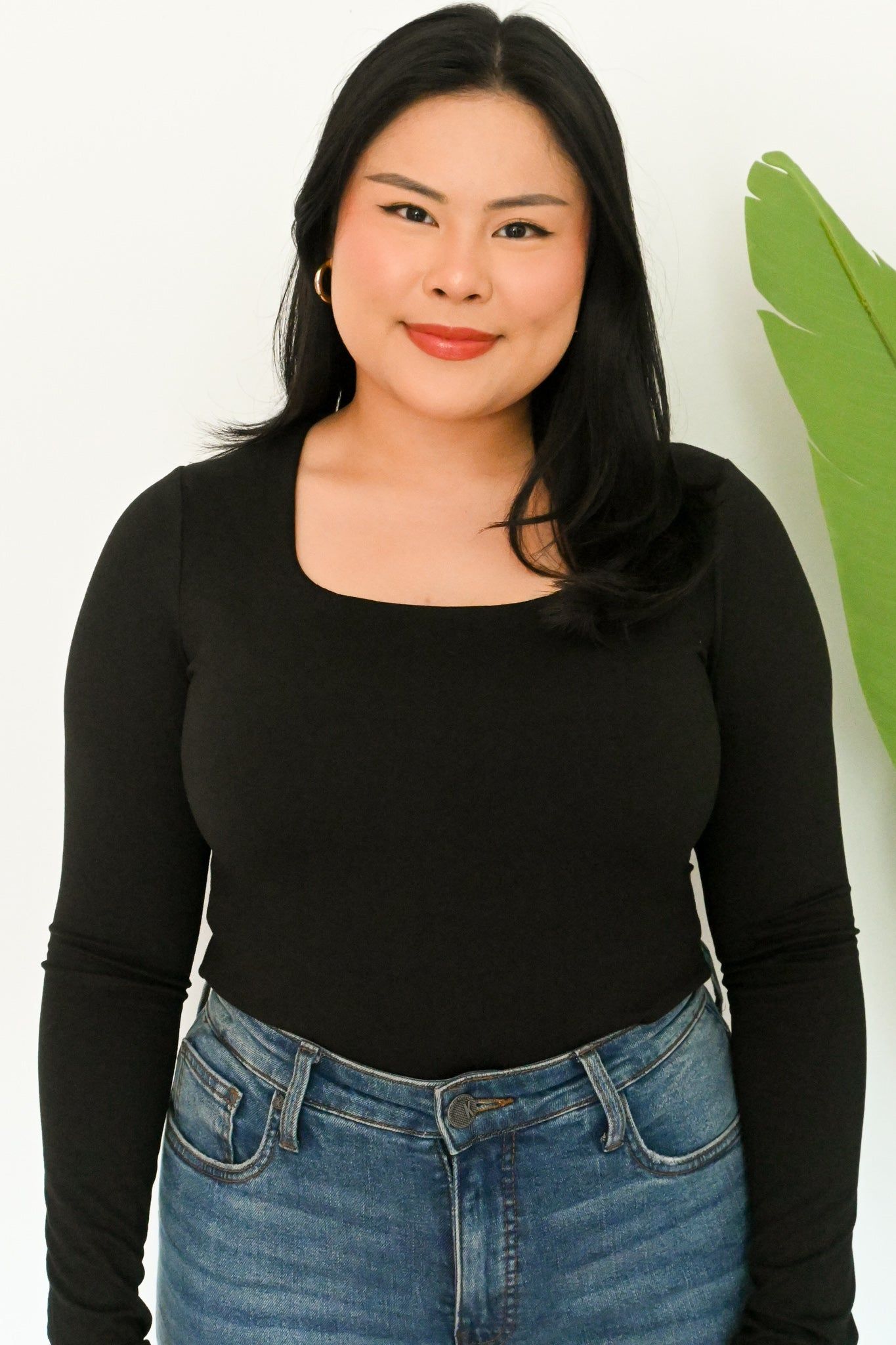 Square Neck Bodysuit sold by Valencia Boutique