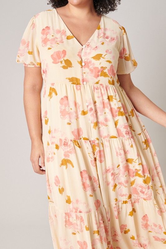 Floral Maxi Dress (XS-3X) sold by Valencia Boutique product image thumbnail 6