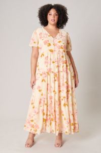 Floral Maxi Dress (XS-3X) sold by Valencia Boutique