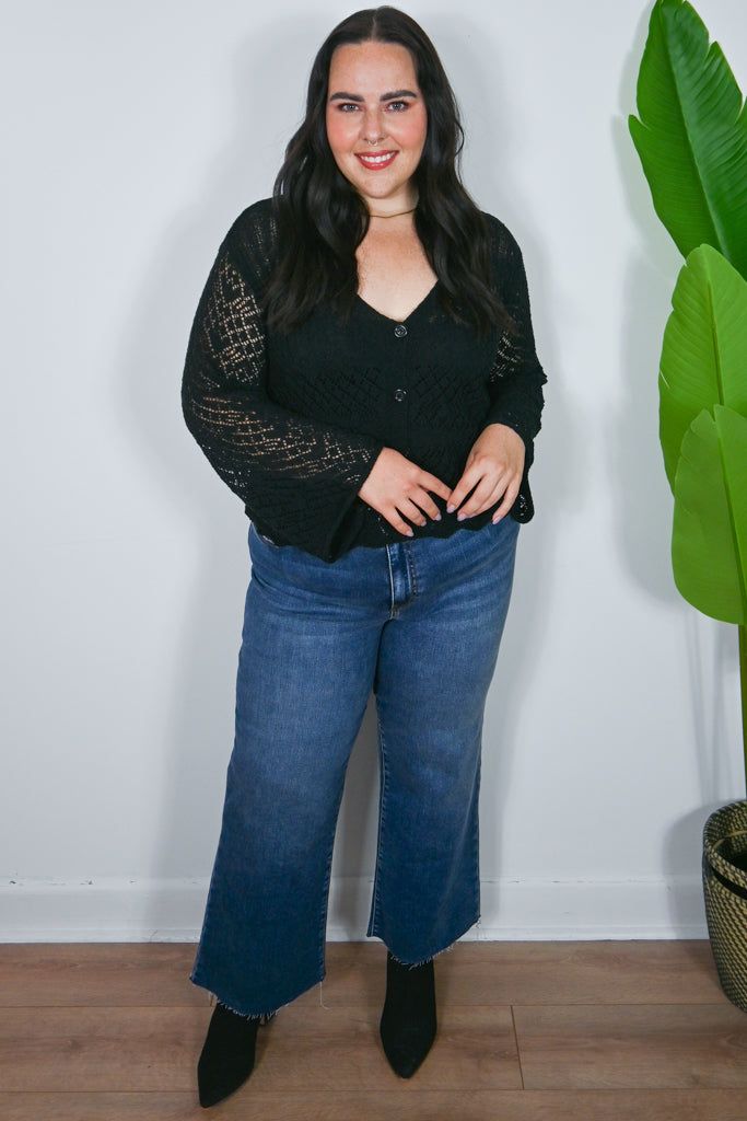 CURVE Crochet Cardigan sold by Valencia Boutique product image thumbnail 2