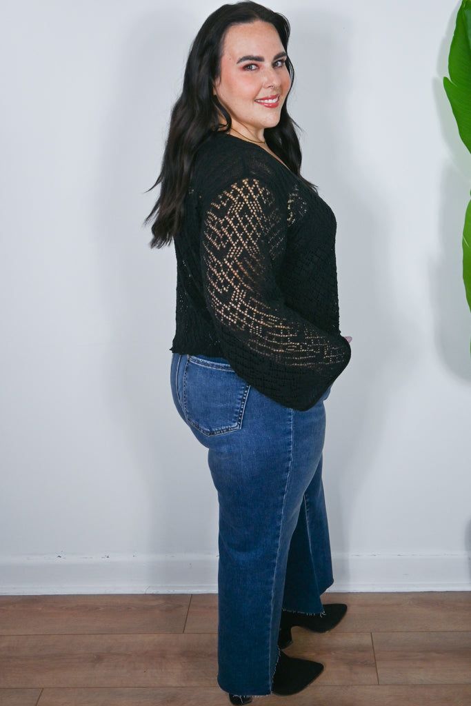 CURVE Crochet Cardigan sold by Valencia Boutique product image thumbnail 4