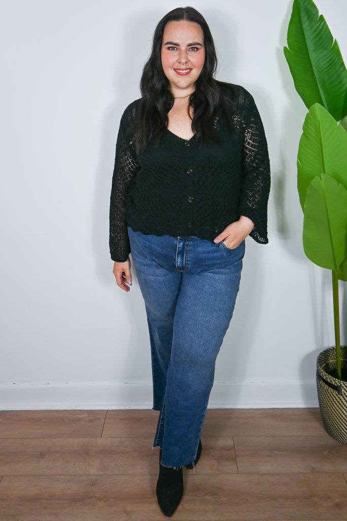 CURVE Crochet Cardigan sold by Valencia Boutique product image thumbnail 3