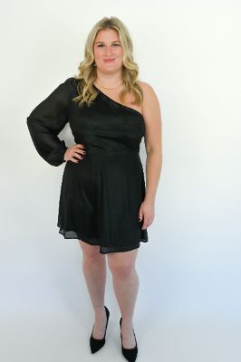 CURVE One Shoulder Mini Dress sold by Valencia Boutique