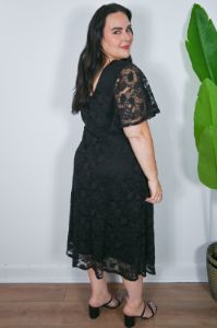 CURVE Lace Midi Dress sold by Valencia Boutique