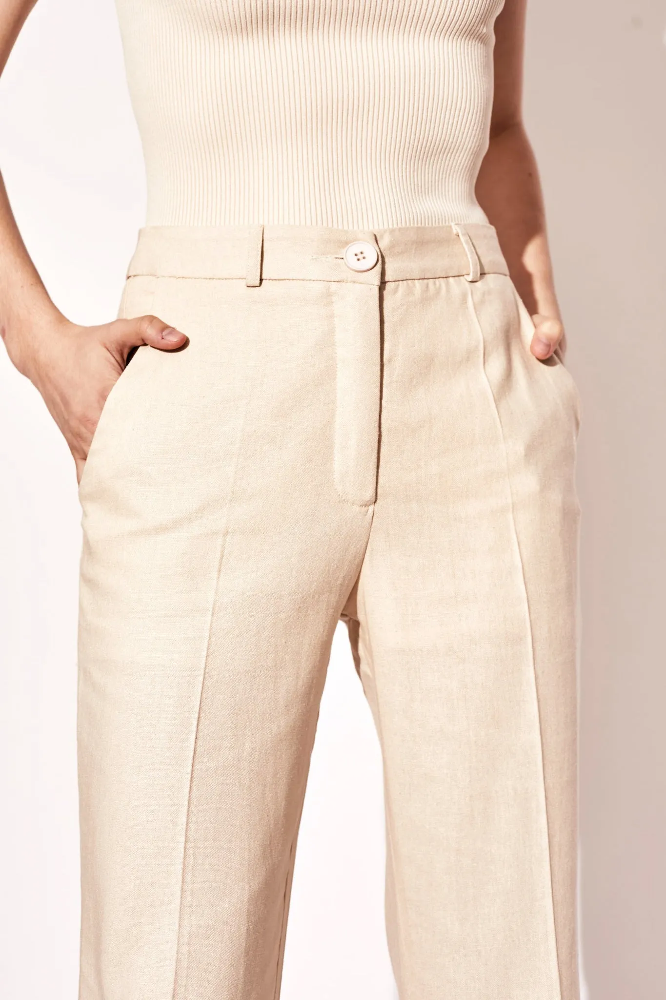 Linen Dress Pant sold by Valencia Boutique