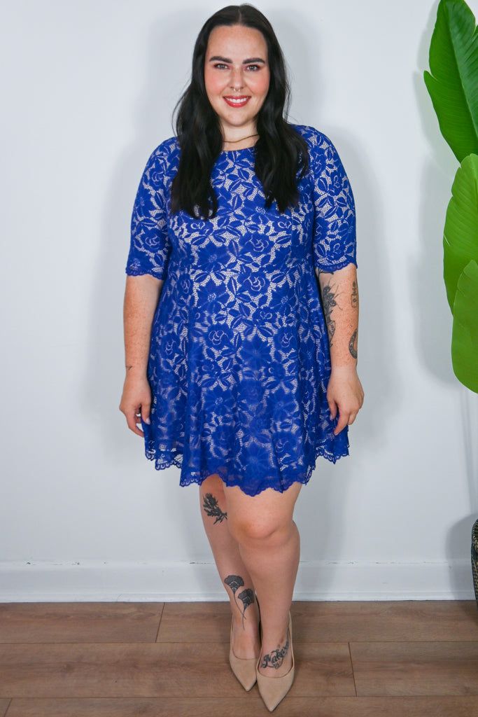 CURVE Lace Mini Dress sold by Valencia Boutique product image thumbnail 2