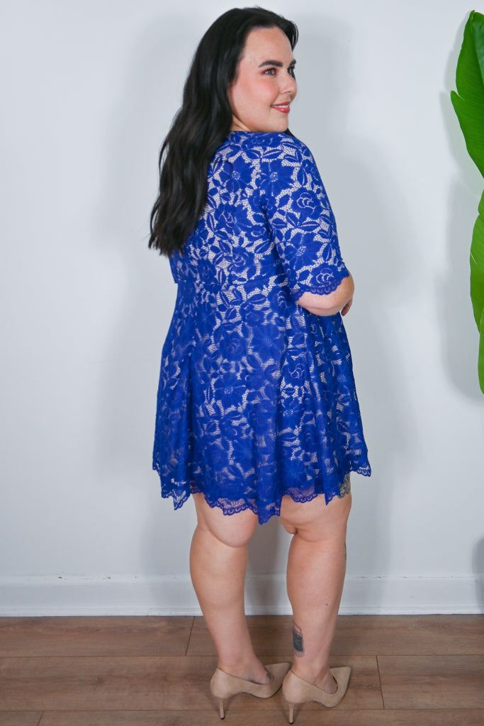 CURVE Lace Mini Dress sold by Valencia Boutique product image thumbnail 3
