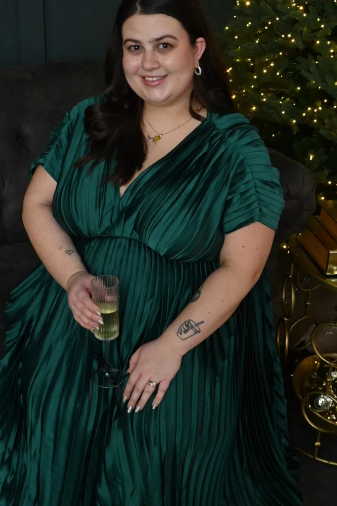 CURVE Pleated Midi Dress sold by Valencia Boutique product image thumbnail 4