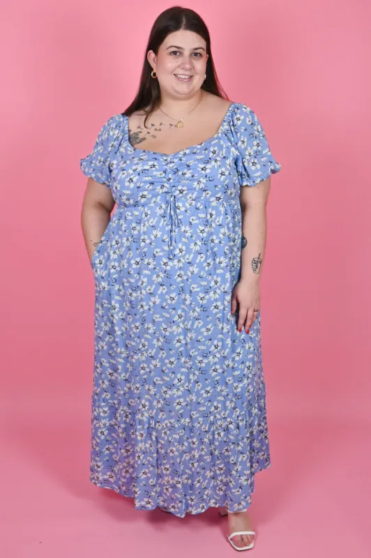 Ruched Bodice Maxi Dress (S-3X) sold by Valencia Boutique