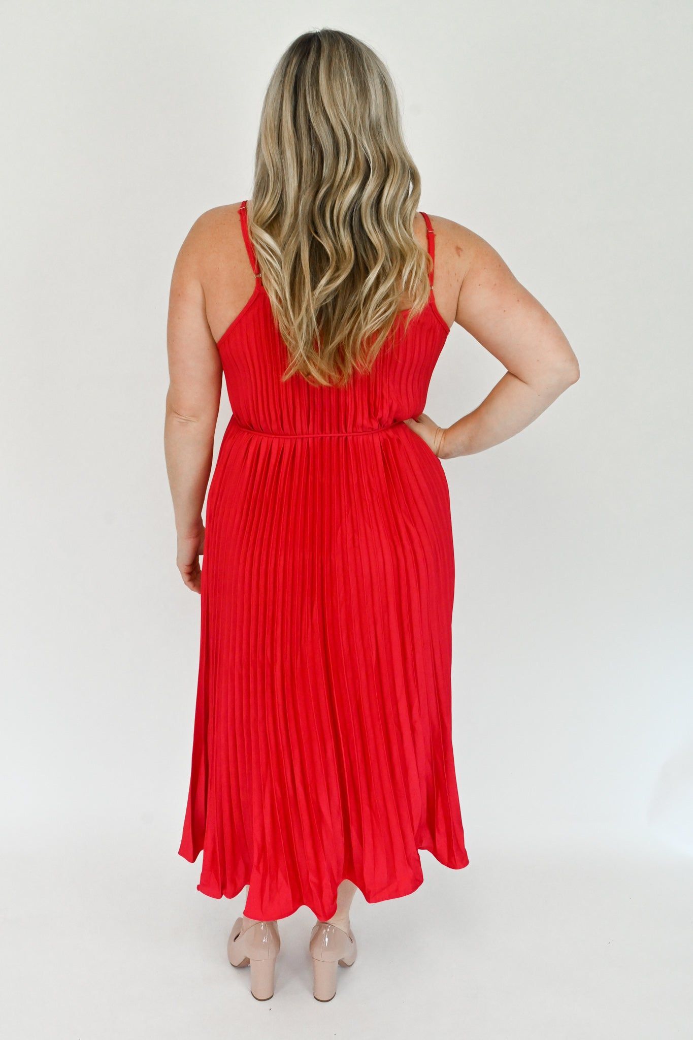 Pleated Midi Dress sold by Valencia Boutique product image thumbnail 2