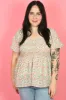 CURVE Floral Top sold by Valencia Boutique