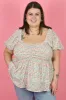 CURVE Floral Top sold by Valencia Boutique