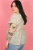 CURVE Floral Top sold by Valencia Boutique