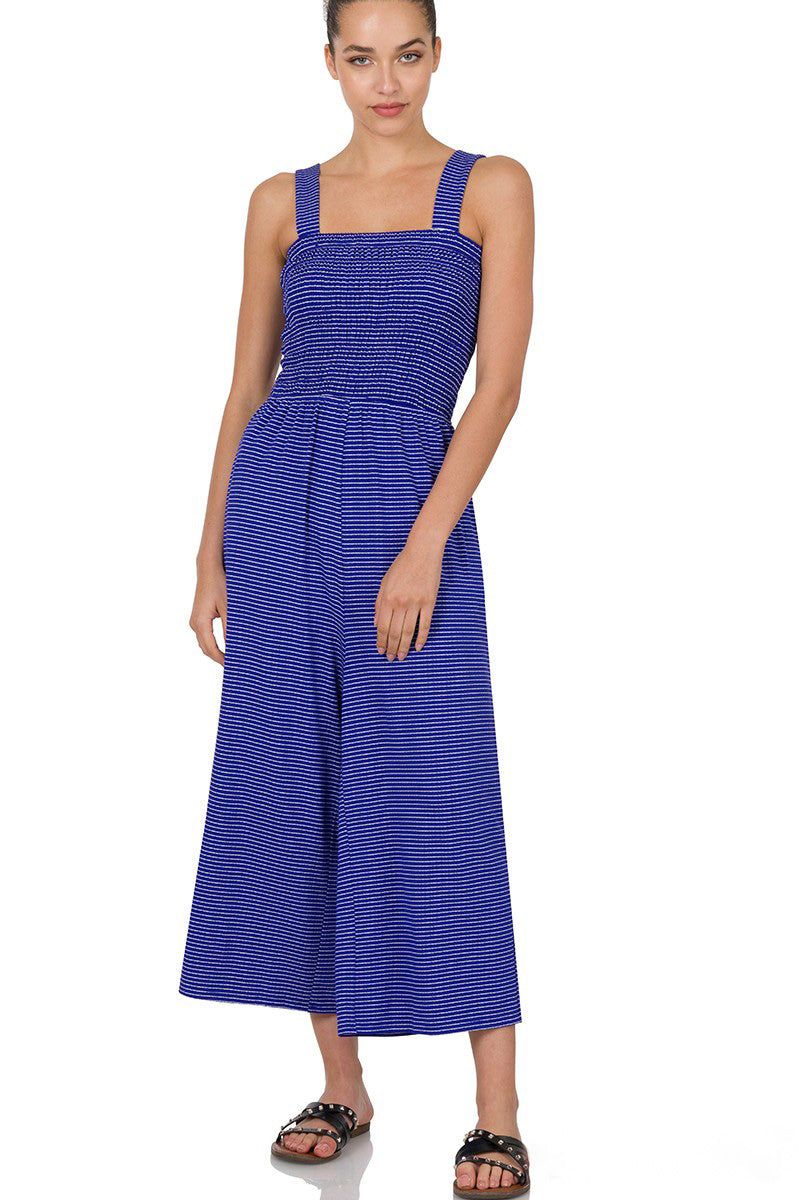 Striped Jumpsuit (S-3X) sold by Valencia Boutique product image thumbnail 5