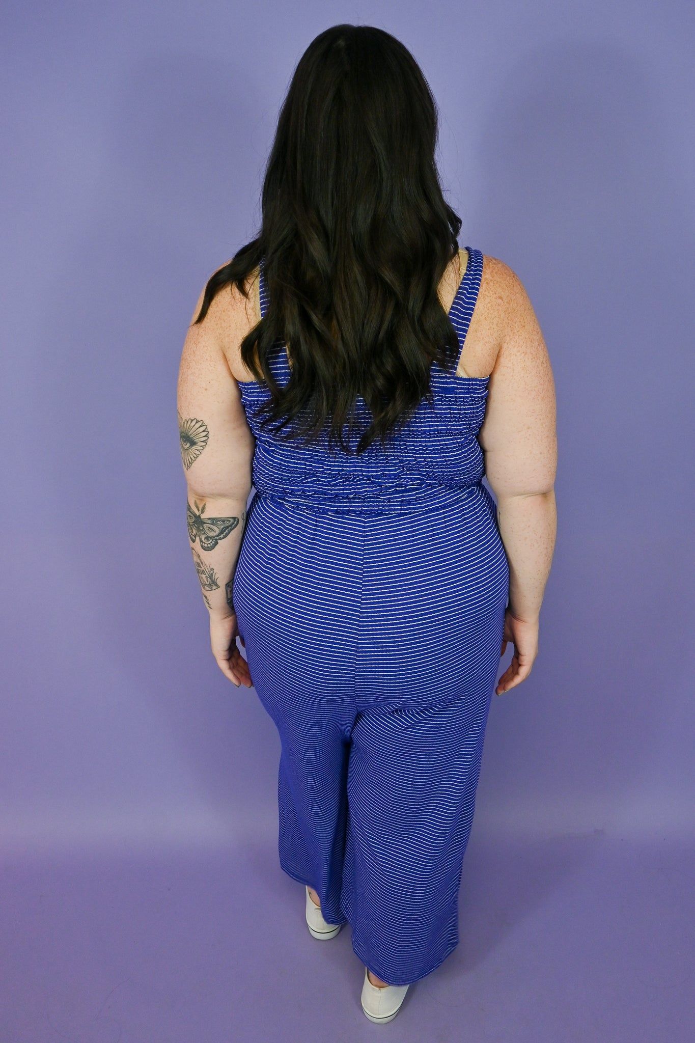 Striped Jumpsuit (S-3X) sold by Valencia Boutique product image thumbnail 3