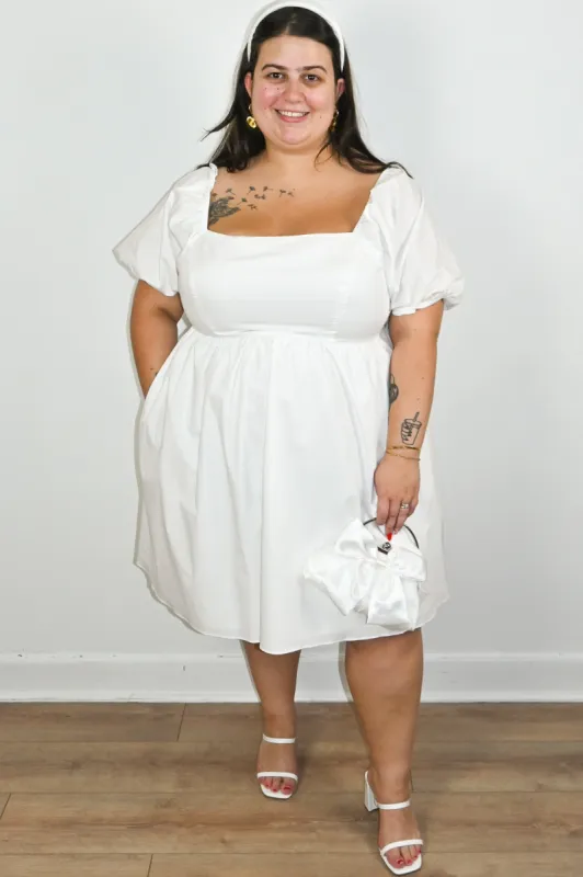 CURVE Bow Mini Dress sold by Valencia Boutique