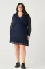 CURVE Navy Mini Dress sold by Valencia Boutique