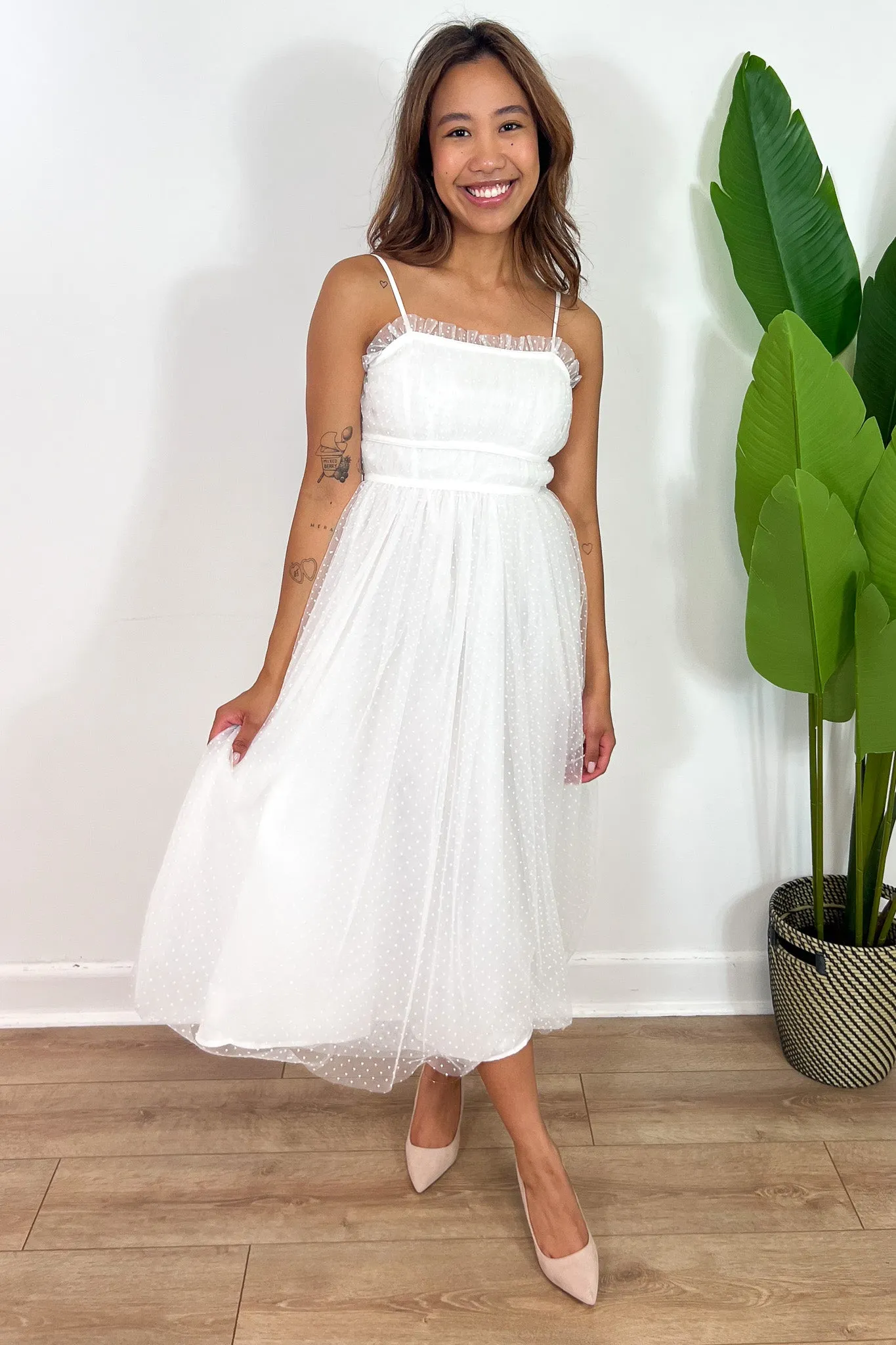 Tulle Midi Dress sold by Valencia Boutique