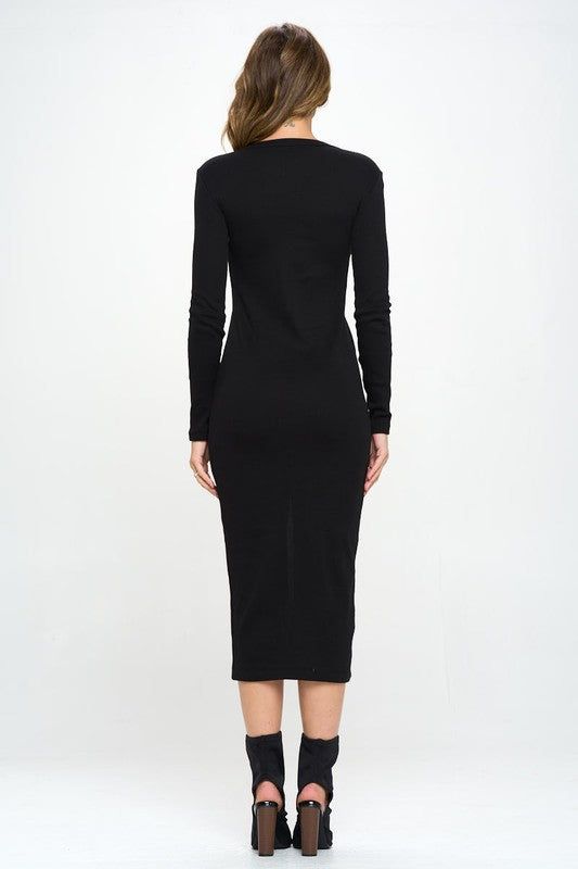 Ribbed Bodycon Midi Dress (S-3X) sold by Valencia Boutique product image thumbnail 7