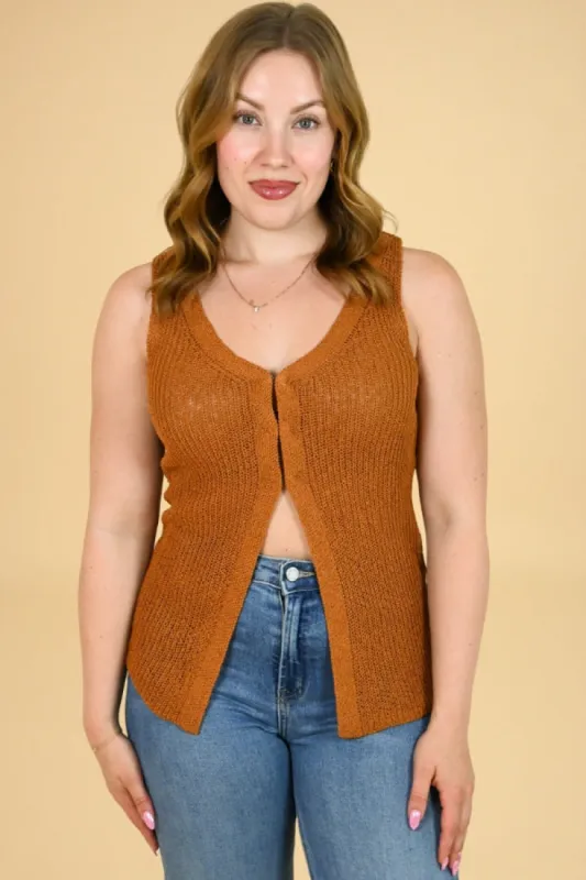 Knit Sweater Vest sold by Valencia Boutique