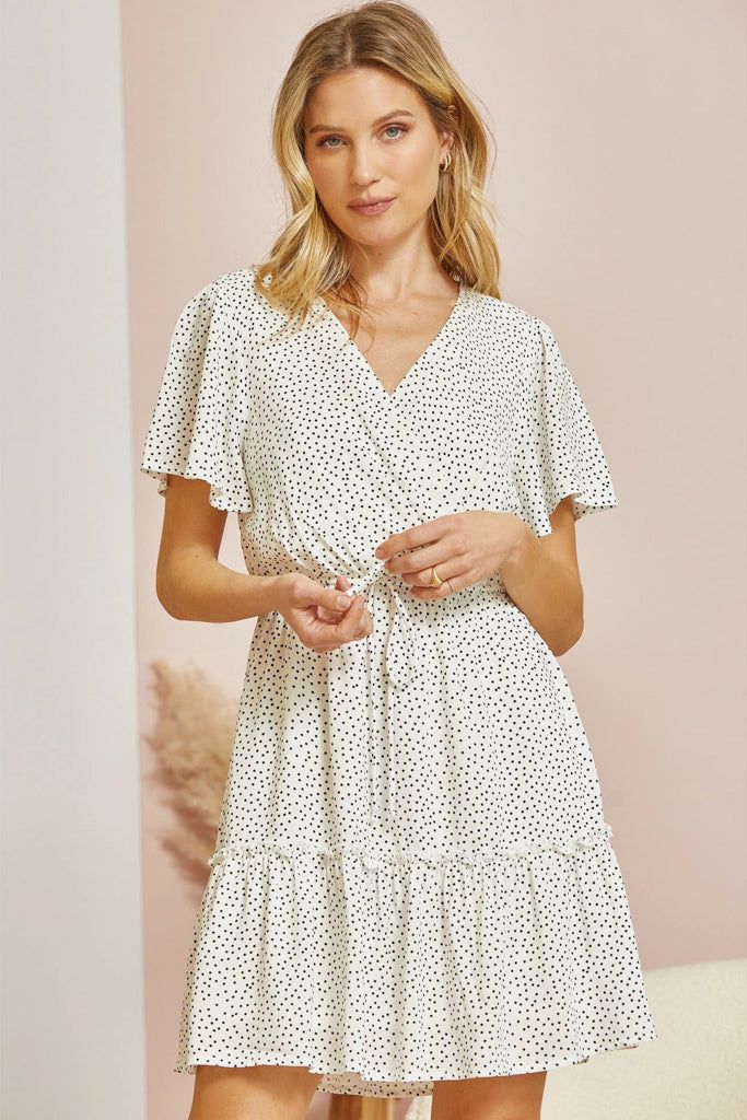 Polka Dot Mini Dress sold by Valencia Boutique