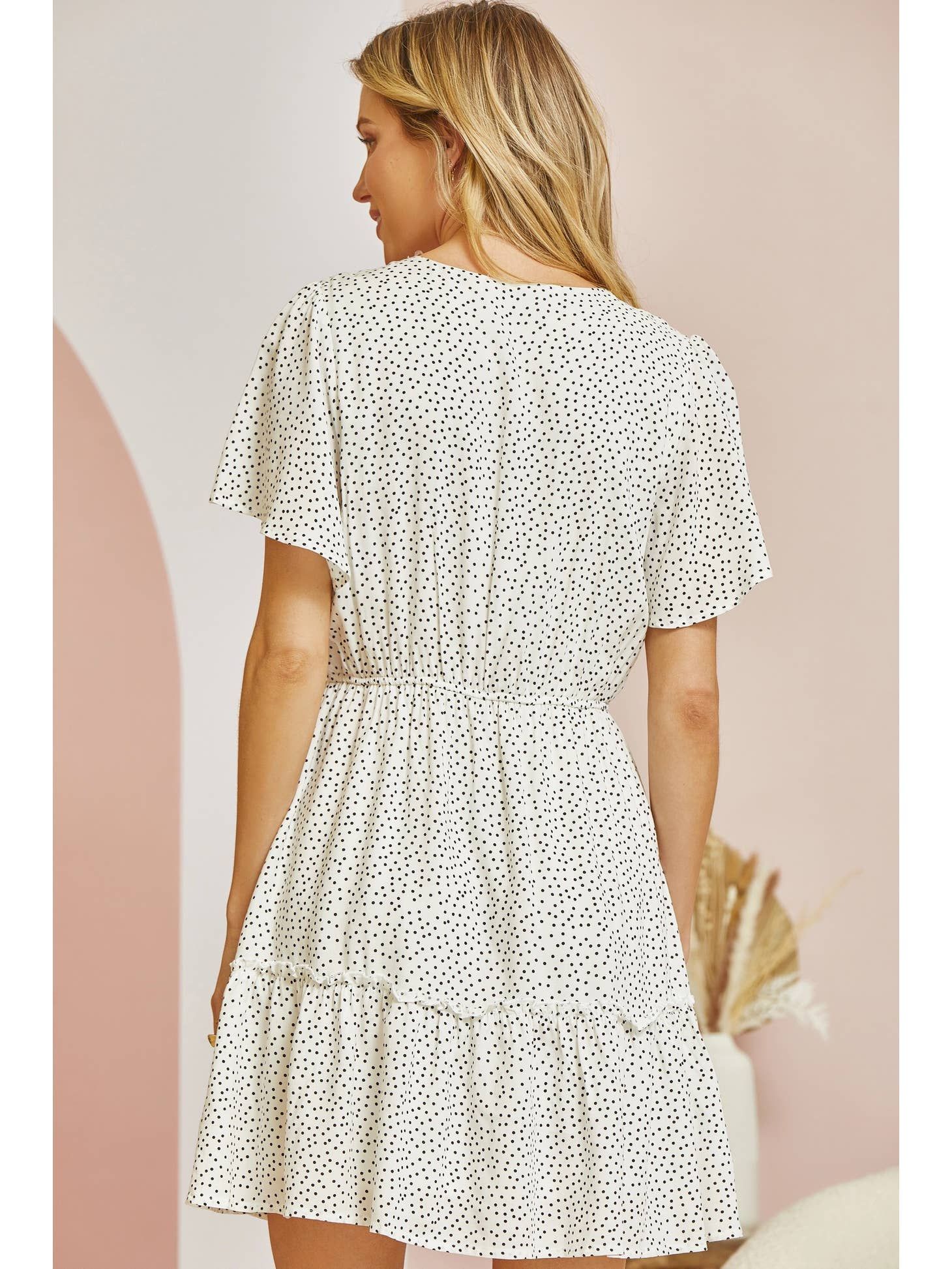 Polka Dot Mini Dress sold by Valencia Boutique product image thumbnail 2