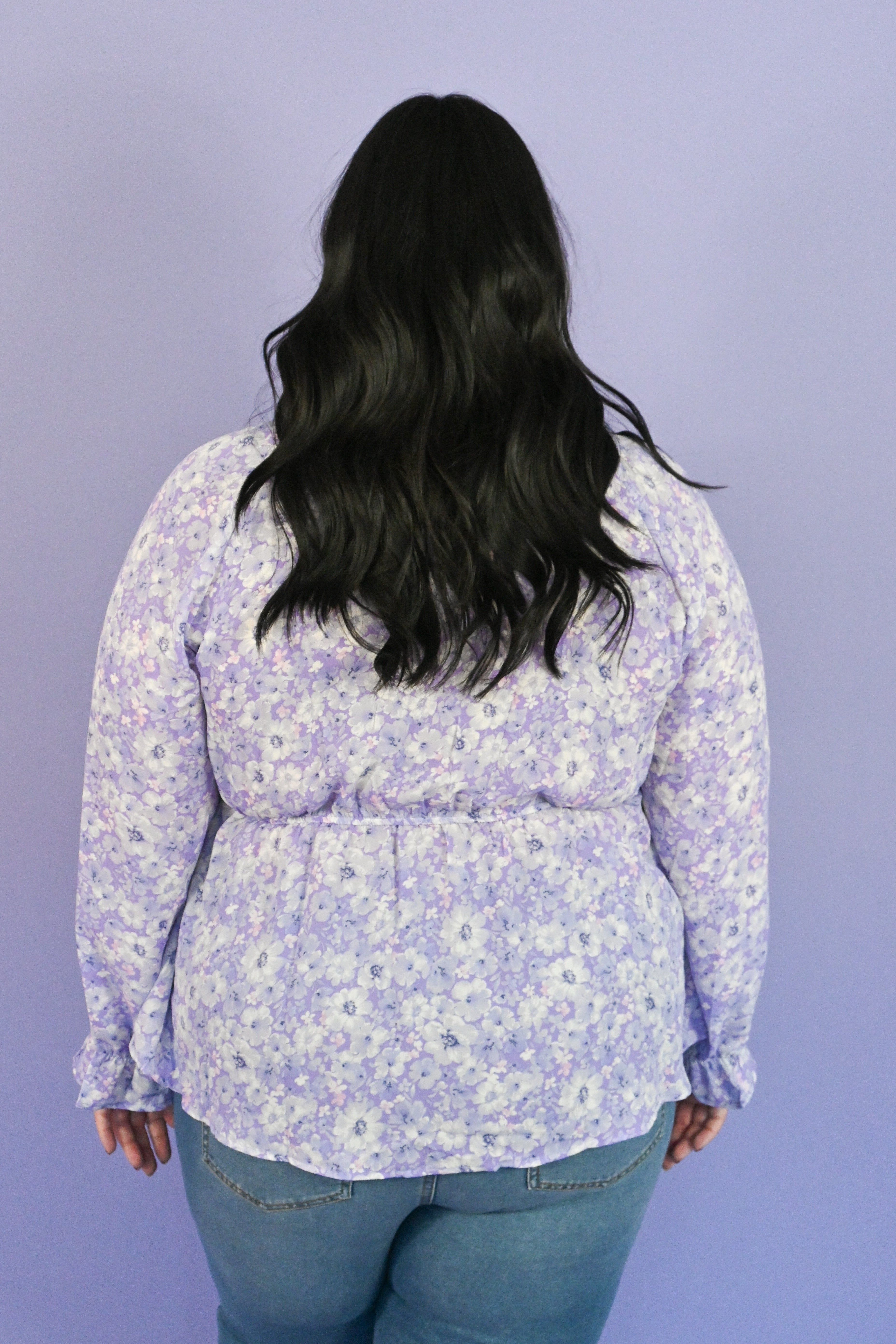 Floral Tie-Front Top (S-3X) sold by Valencia Boutique product image thumbnail 4