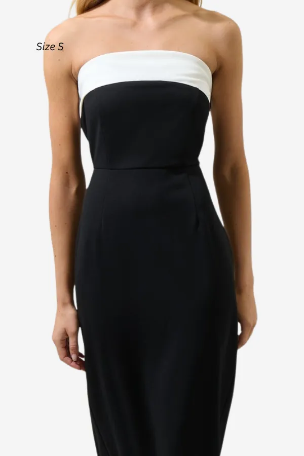 Tuxedo Strapless Midi Dress sold by Valencia Boutique product image thumbnail 3
