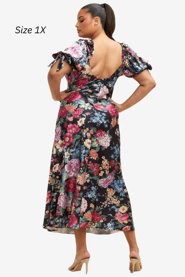 Poets Floral Midi Dress (S-2X) sold by Valencia Boutique product image thumbnail 2