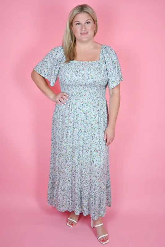 CURVE Floral Maxi Dress sold by Valencia Boutique