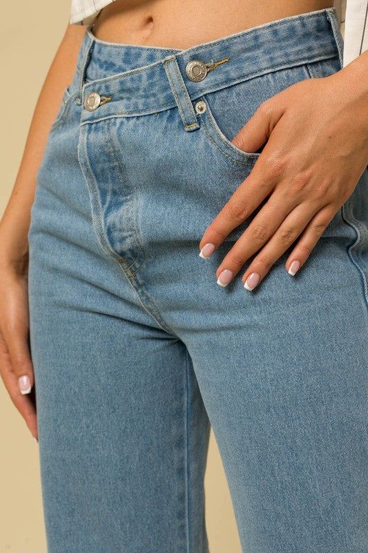 Cross Waist Straight Leg sold by Valencia Boutique product image thumbnail 4