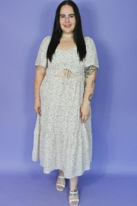 Cut Out Midi Dress (S-3X) sold by Valencia Boutique