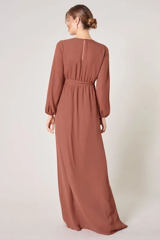 Long Sleeve Maxi Dress (XS-3X) sold by Valencia Boutique product image thumbnail 2