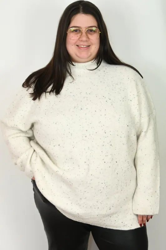 CURVE Speckled Knit Pullover sold by Valencia Boutique