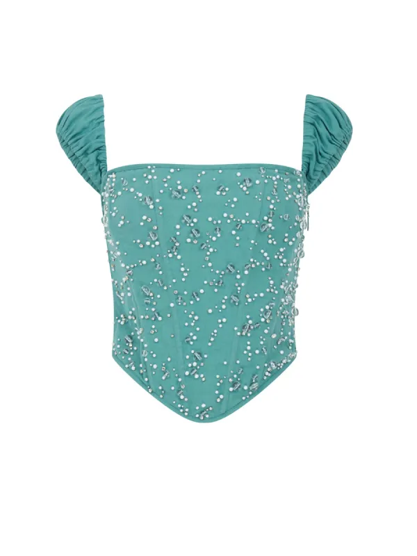Bubble Puff Sleeve Corset sold by Clio Peppiatt