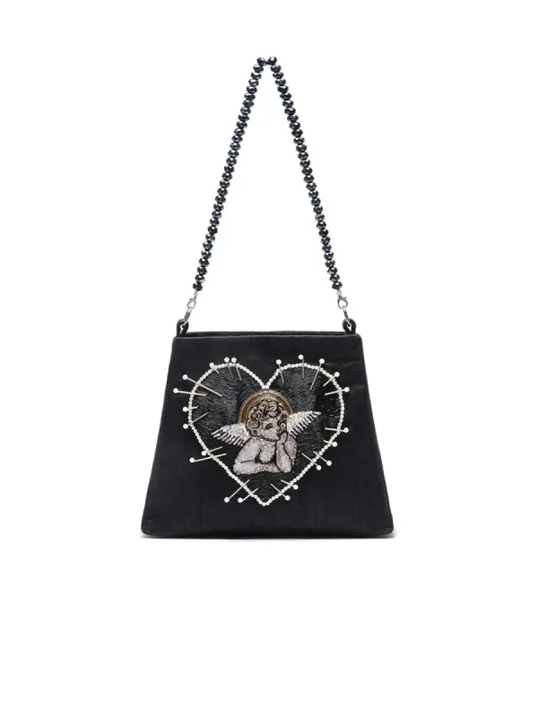 Cherub Bag in Black sold by Clio Peppiatt