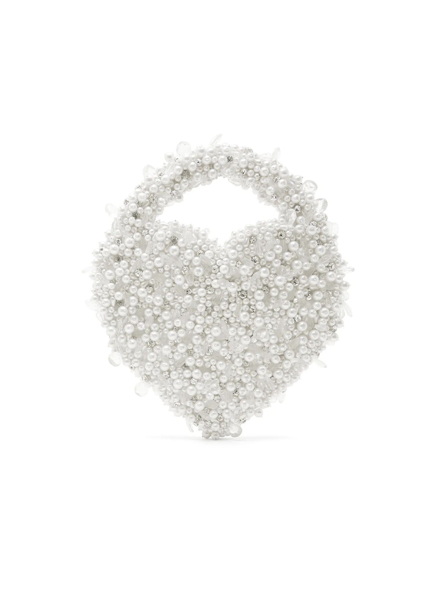 Bridal Heart Crystal Pearl Bag sold by Clio Peppiatt