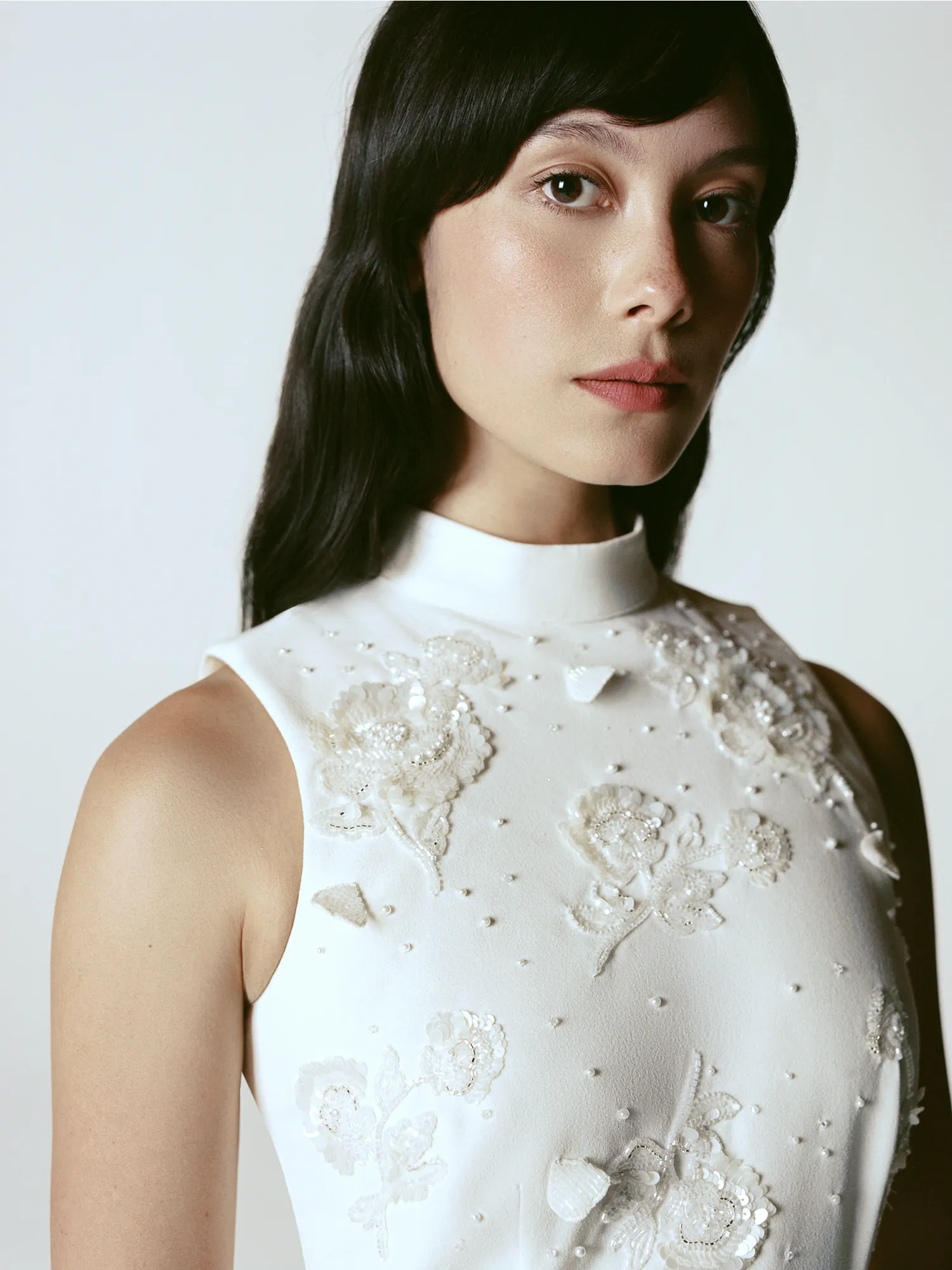 Scatter Floral Shift Dress sold by Clio Peppiatt product image thumbnail 3